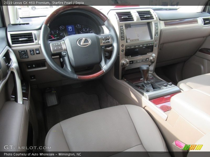 Starfire Pearl / Sepia 2019 Lexus GX 460 Premium