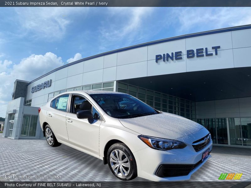 Crystal White Pearl / Ivory 2021 Subaru Impreza Sedan
