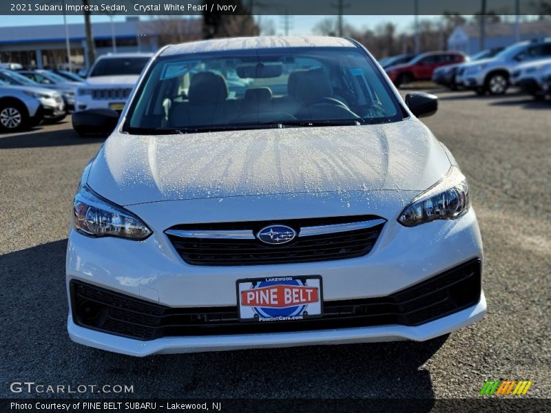 Crystal White Pearl / Ivory 2021 Subaru Impreza Sedan