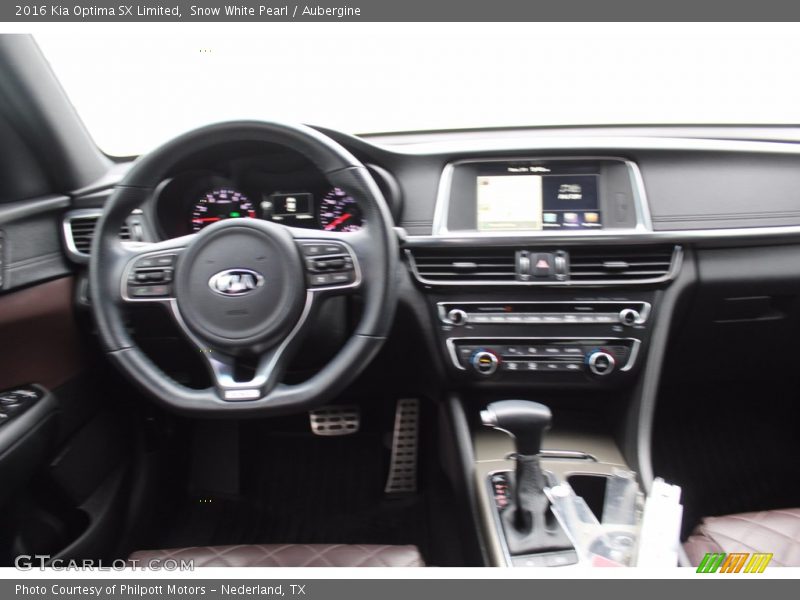 Snow White Pearl / Aubergine 2016 Kia Optima SX Limited