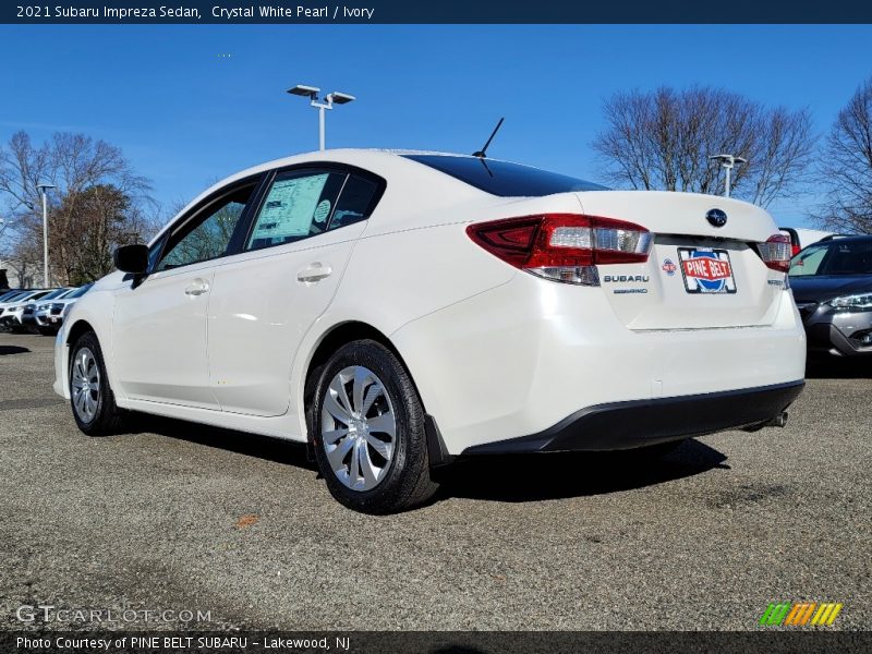 Crystal White Pearl / Ivory 2021 Subaru Impreza Sedan