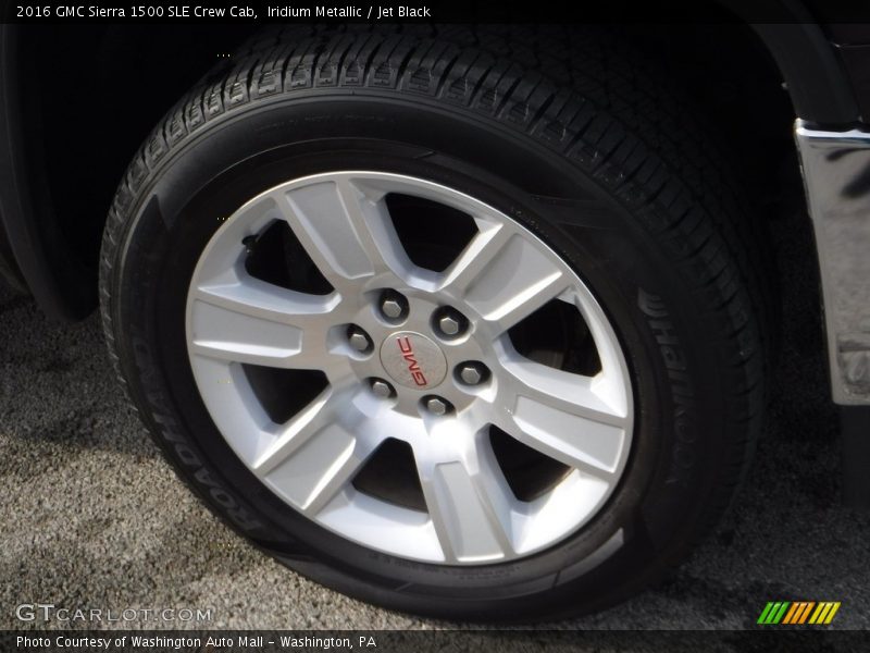 Iridium Metallic / Jet Black 2016 GMC Sierra 1500 SLE Crew Cab