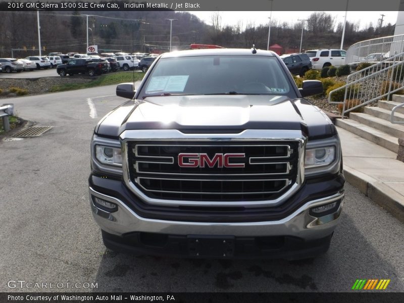 Iridium Metallic / Jet Black 2016 GMC Sierra 1500 SLE Crew Cab