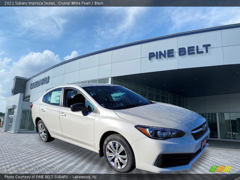 Crystal White Pearl / Black 2021 Subaru Impreza Sedan