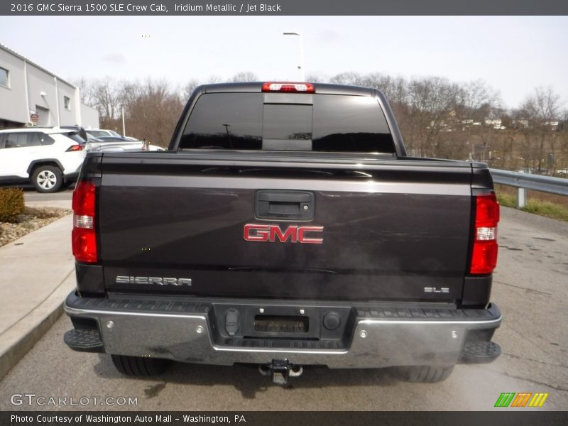 Iridium Metallic / Jet Black 2016 GMC Sierra 1500 SLE Crew Cab