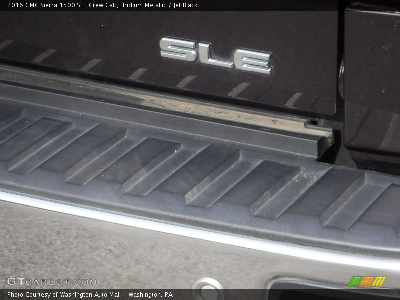 Iridium Metallic / Jet Black 2016 GMC Sierra 1500 SLE Crew Cab