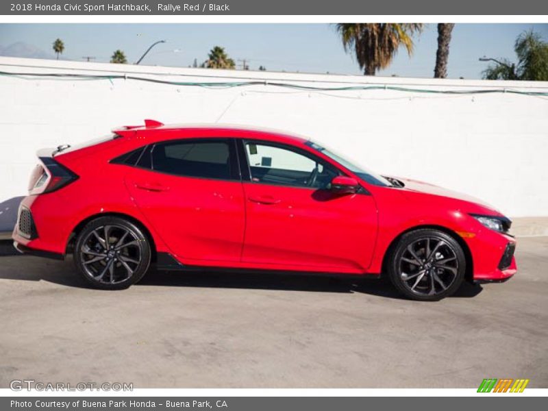 Rallye Red / Black 2018 Honda Civic Sport Hatchback