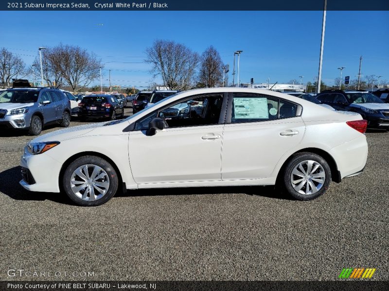 Crystal White Pearl / Black 2021 Subaru Impreza Sedan