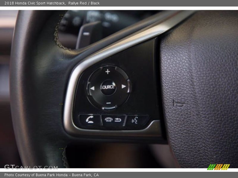 Rallye Red / Black 2018 Honda Civic Sport Hatchback