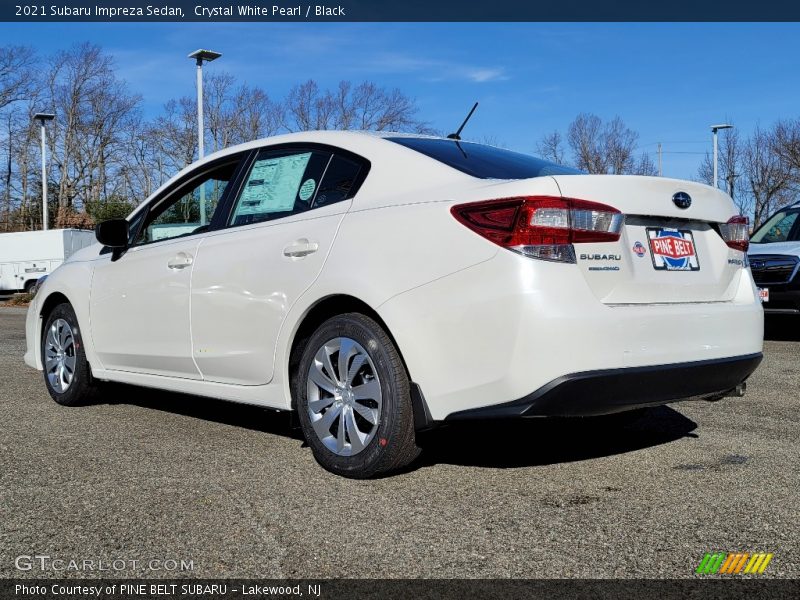 Crystal White Pearl / Black 2021 Subaru Impreza Sedan
