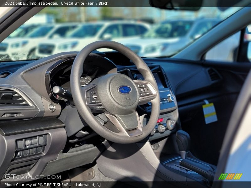 Crystal White Pearl / Black 2021 Subaru Impreza Sedan