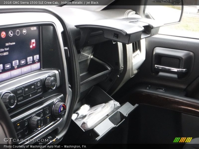 Iridium Metallic / Jet Black 2016 GMC Sierra 1500 SLE Crew Cab