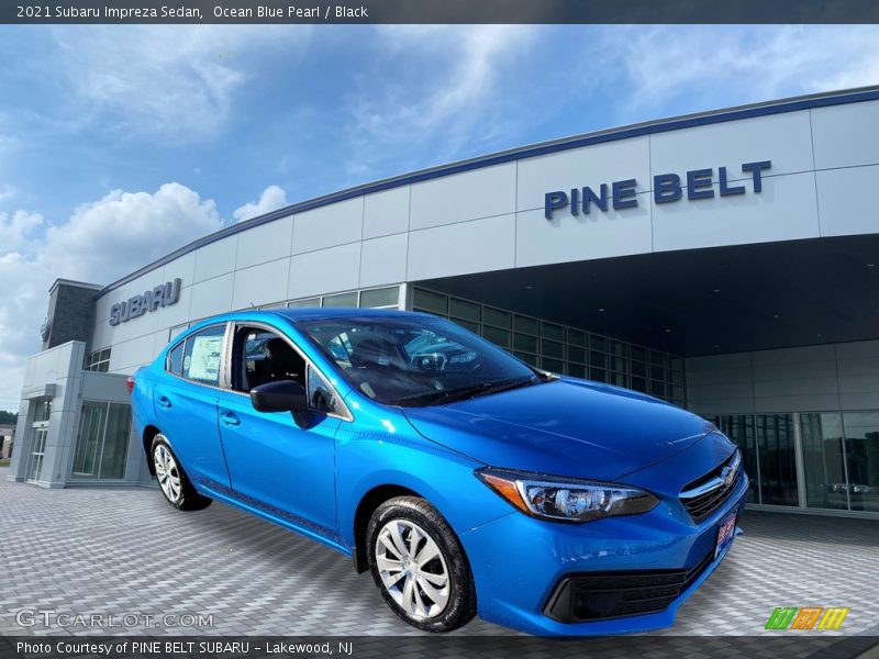 Ocean Blue Pearl / Black 2021 Subaru Impreza Sedan