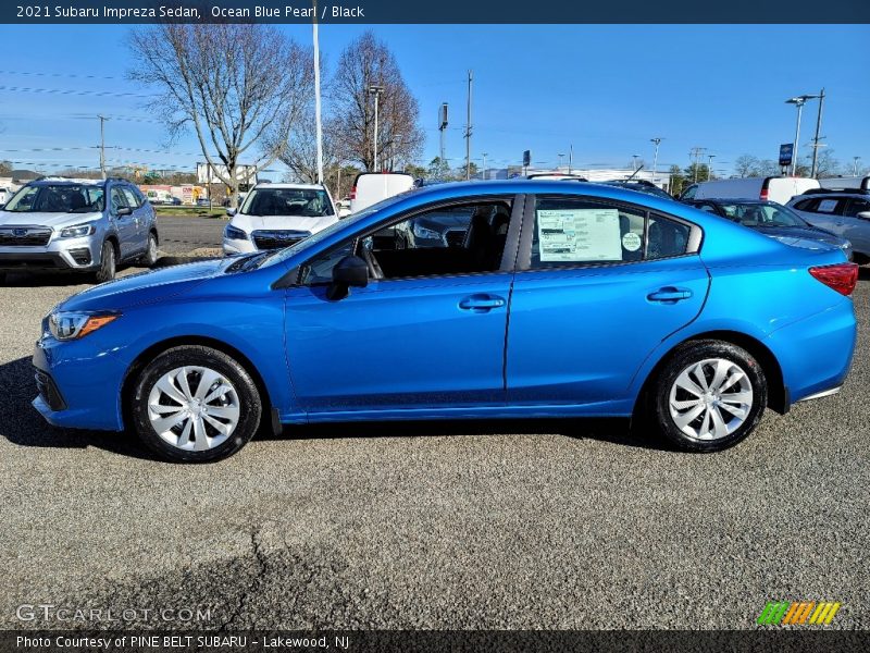 Ocean Blue Pearl / Black 2021 Subaru Impreza Sedan
