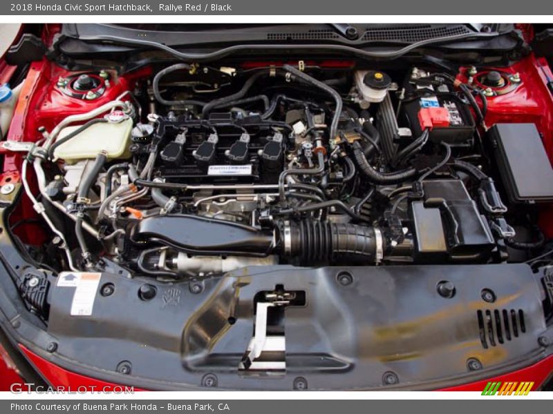 Rallye Red / Black 2018 Honda Civic Sport Hatchback