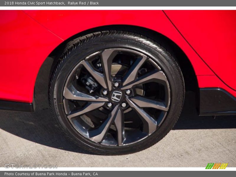 Rallye Red / Black 2018 Honda Civic Sport Hatchback