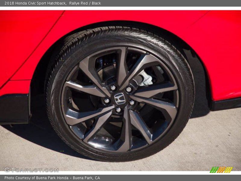 Rallye Red / Black 2018 Honda Civic Sport Hatchback