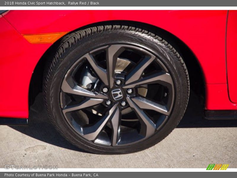 Rallye Red / Black 2018 Honda Civic Sport Hatchback