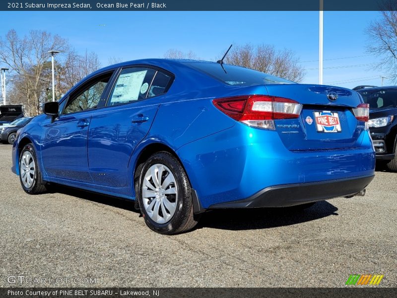 Ocean Blue Pearl / Black 2021 Subaru Impreza Sedan