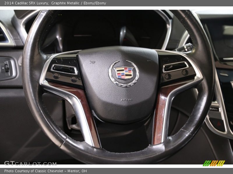 Graphite Metallic / Ebony/Ebony 2014 Cadillac SRX Luxury