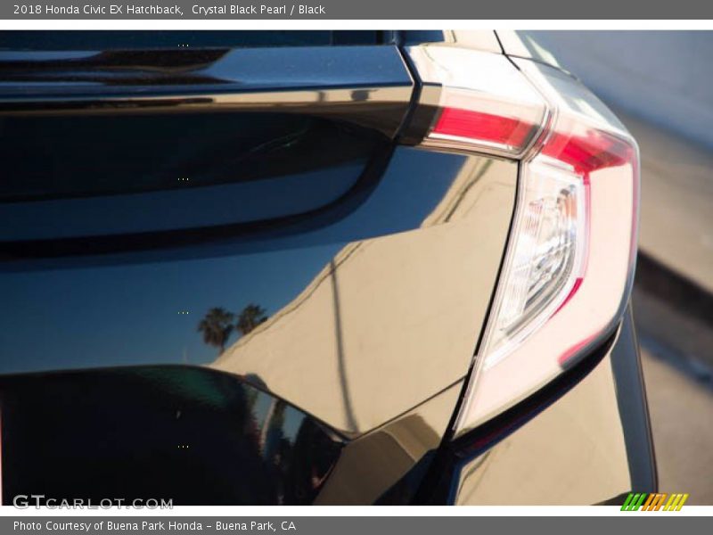Crystal Black Pearl / Black 2018 Honda Civic EX Hatchback