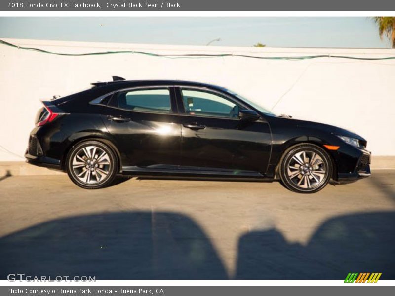 Crystal Black Pearl / Black 2018 Honda Civic EX Hatchback