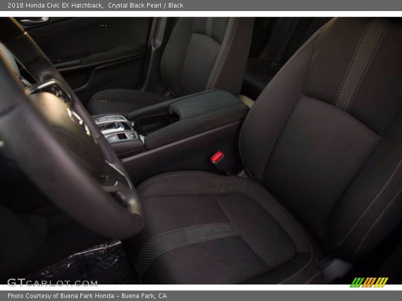 Crystal Black Pearl / Black 2018 Honda Civic EX Hatchback