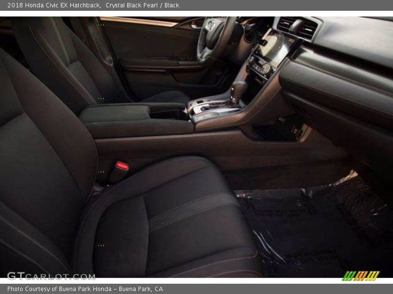 Crystal Black Pearl / Black 2018 Honda Civic EX Hatchback