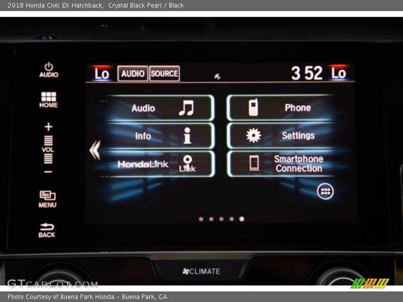 Crystal Black Pearl / Black 2018 Honda Civic EX Hatchback