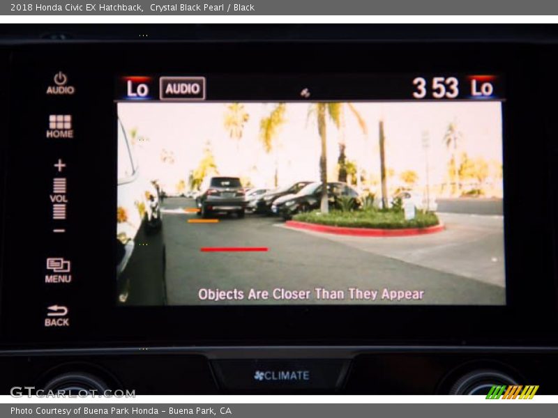 Crystal Black Pearl / Black 2018 Honda Civic EX Hatchback