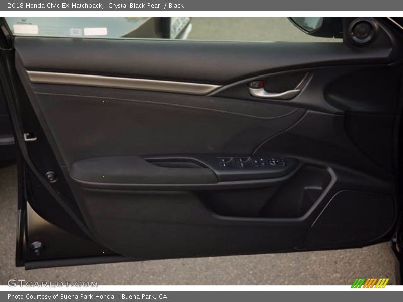 Crystal Black Pearl / Black 2018 Honda Civic EX Hatchback