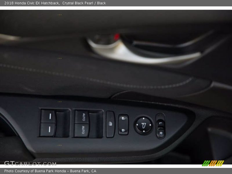 Crystal Black Pearl / Black 2018 Honda Civic EX Hatchback