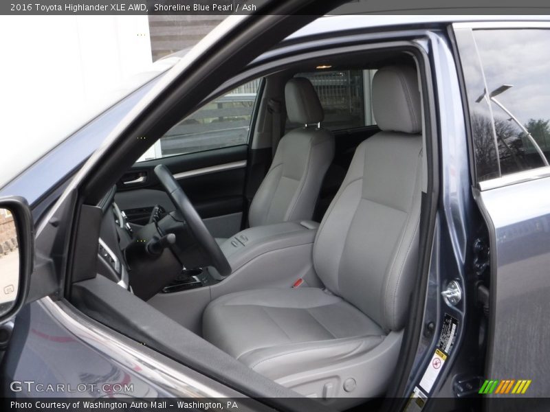 Shoreline Blue Pearl / Ash 2016 Toyota Highlander XLE AWD