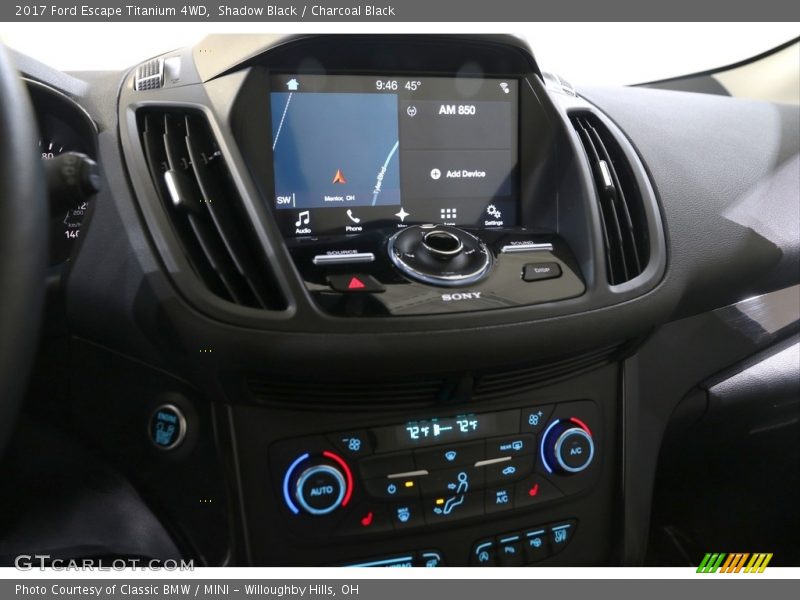 Shadow Black / Charcoal Black 2017 Ford Escape Titanium 4WD