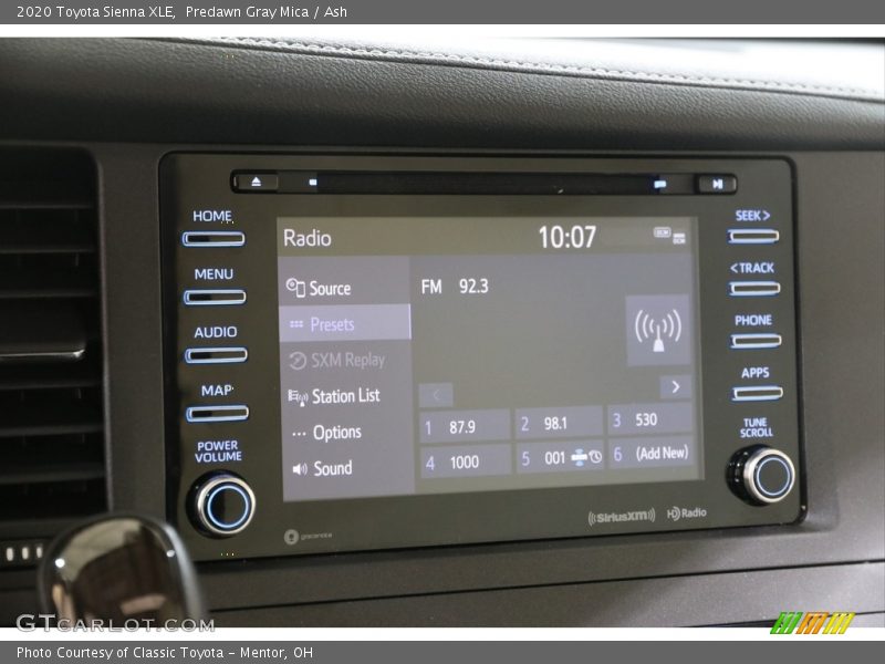 Predawn Gray Mica / Ash 2020 Toyota Sienna XLE