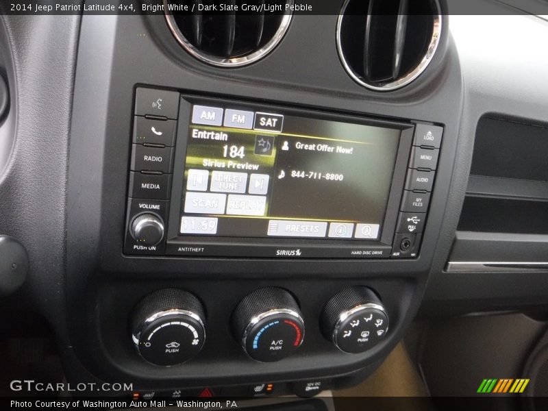Bright White / Dark Slate Gray/Light Pebble 2014 Jeep Patriot Latitude 4x4