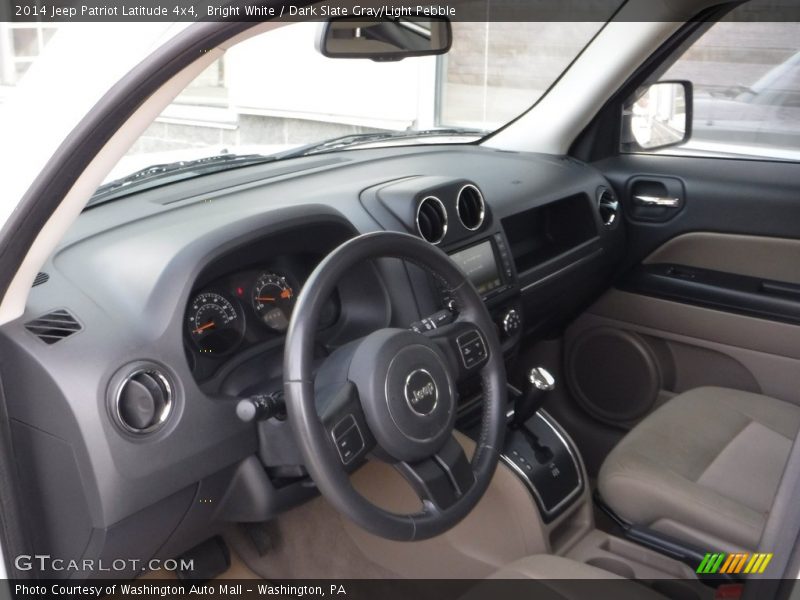 Bright White / Dark Slate Gray/Light Pebble 2014 Jeep Patriot Latitude 4x4