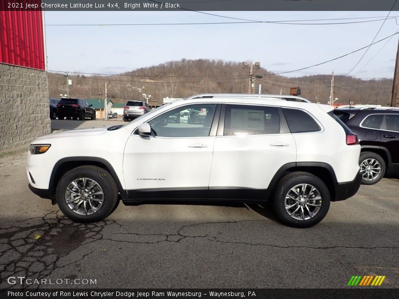 Bright White / Black 2021 Jeep Cherokee Latitude Lux 4x4