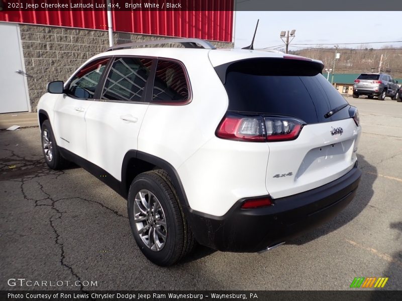 Bright White / Black 2021 Jeep Cherokee Latitude Lux 4x4