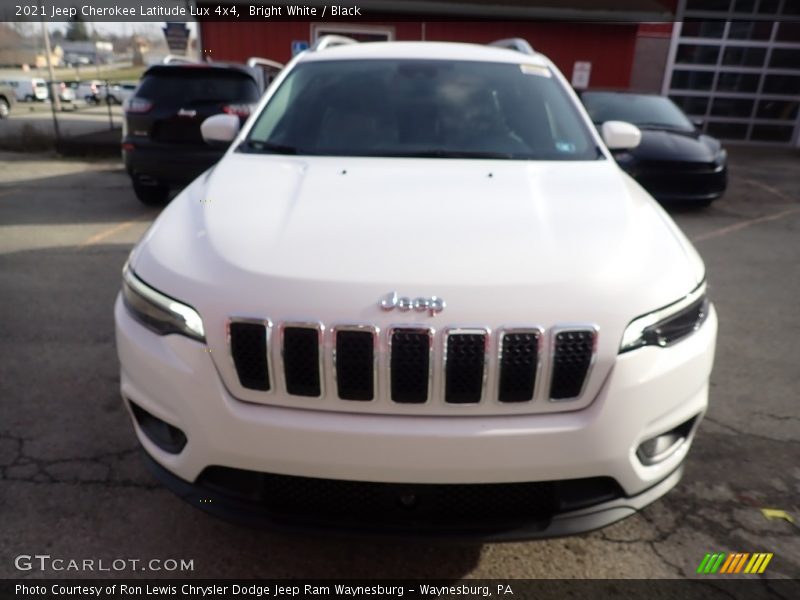 Bright White / Black 2021 Jeep Cherokee Latitude Lux 4x4