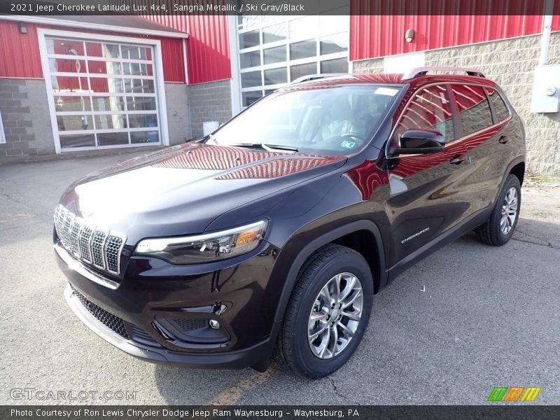 Sangria Metallic / Ski Gray/Black 2021 Jeep Cherokee Latitude Lux 4x4