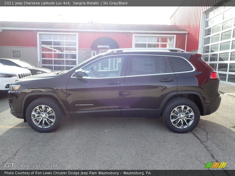 Sangria Metallic / Ski Gray/Black 2021 Jeep Cherokee Latitude Lux 4x4