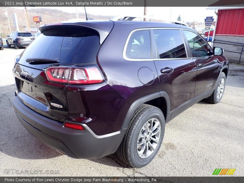 Sangria Metallic / Ski Gray/Black 2021 Jeep Cherokee Latitude Lux 4x4