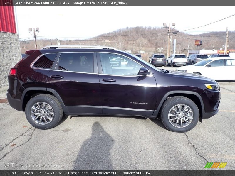 Sangria Metallic / Ski Gray/Black 2021 Jeep Cherokee Latitude Lux 4x4