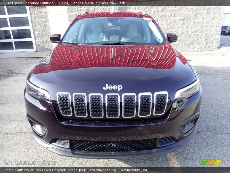 Sangria Metallic / Ski Gray/Black 2021 Jeep Cherokee Latitude Lux 4x4