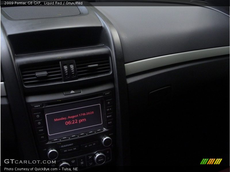 Liquid Red / Onyx/Red 2009 Pontiac G8 GXP