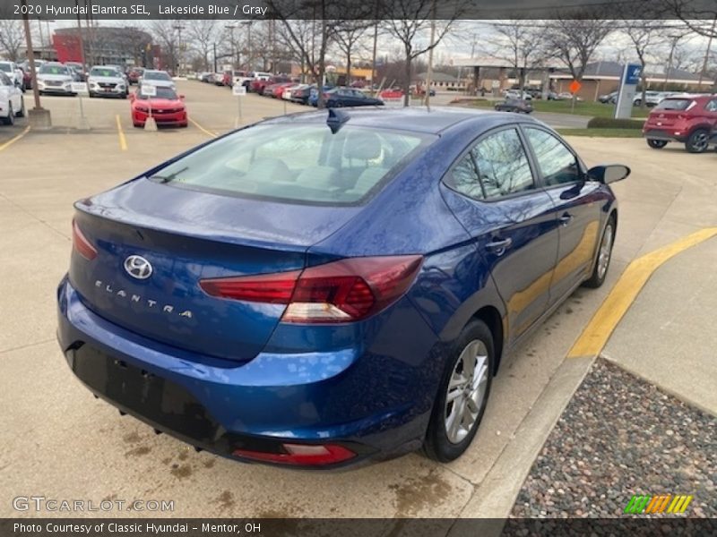 Lakeside Blue / Gray 2020 Hyundai Elantra SEL