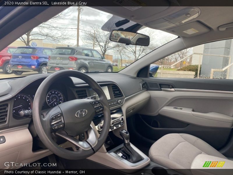 Lakeside Blue / Gray 2020 Hyundai Elantra SEL