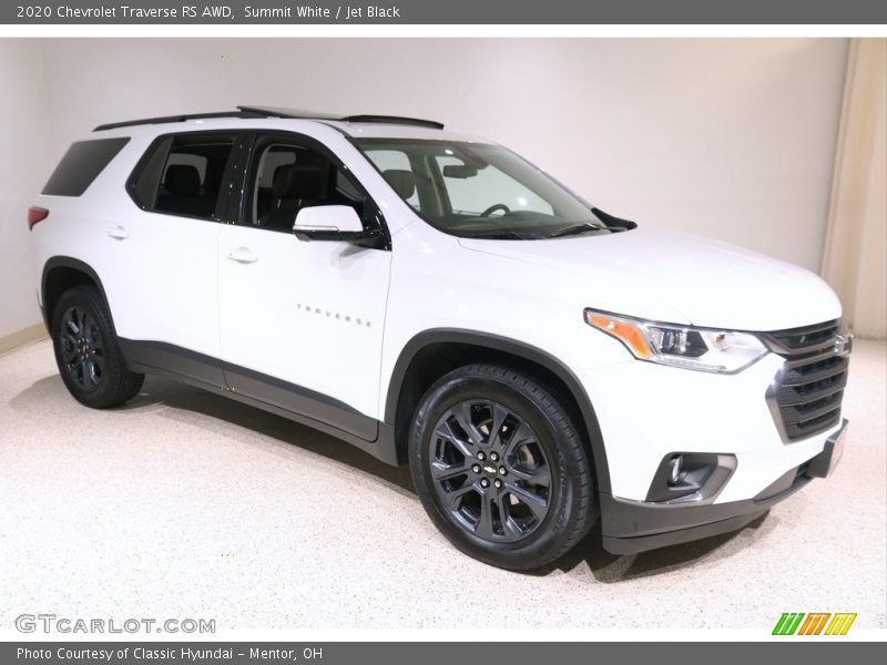 Summit White / Jet Black 2020 Chevrolet Traverse RS AWD