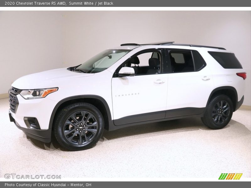 Summit White / Jet Black 2020 Chevrolet Traverse RS AWD